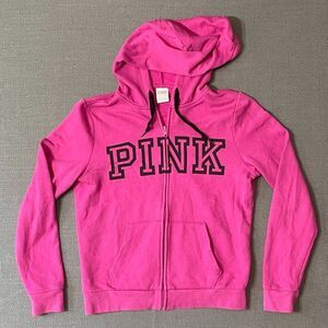 PINK by Victorias Secret Women's Zip Up Hoodie Sz S Barbiecore